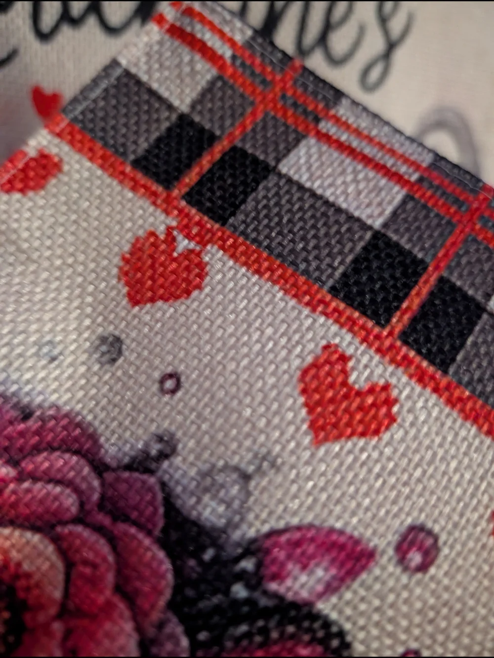 Valentine's Day Gnome Couple Garden Flag Or Banner
